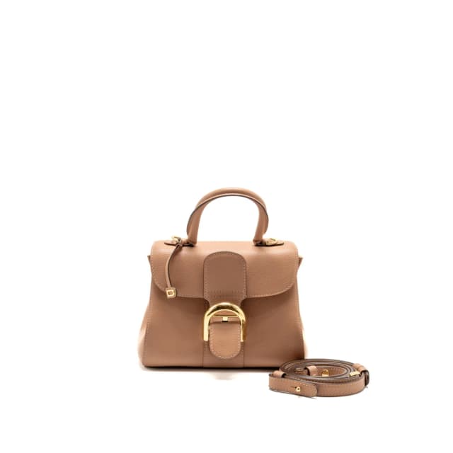 Delvaux Mini Brilliant Bag Grained Calfskin Beige GHW in Beige Caviar leather from EMIER, photo 1 of 1