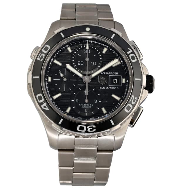 TAG Heuer Aquaracer CAK2110 43mm Stainless Steel Watch from H&T, photo 1 of 1
