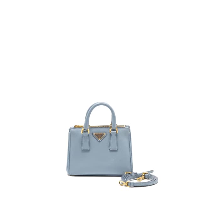 Prada Galleria Saffiano Mini Tote Bag leather light blue GHW in Blue Saffiano leather from EMIER, photo 1 of 1