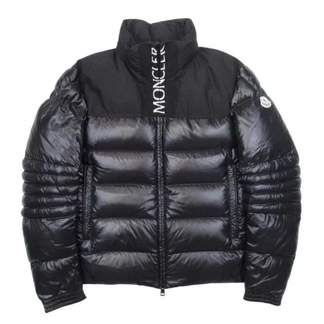 Moncler Bruel Down Jacket Logo Embroidery 1 Black in Black from The Reluxe, photo 1 of 1