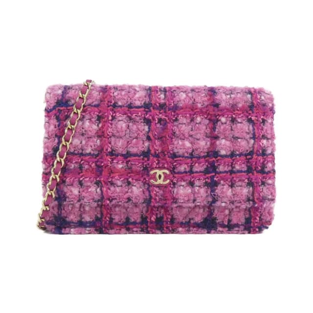 Chanel Chain Wallet Shoulder Bag in Wool from The Reluxe, photo 1 of 1
