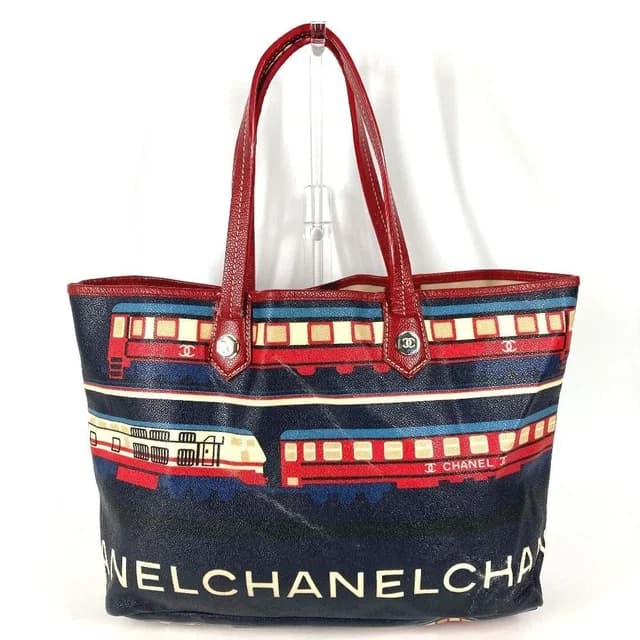 Chanel Tote Bag Central Station Leather Red in Red Leather from The Reluxe, photo 1 of 1