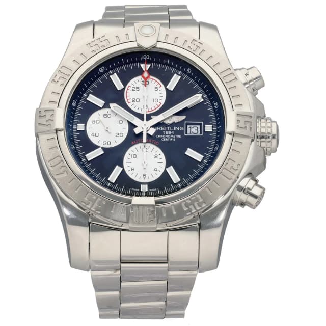Breitling Super Avenger II A13371 48mm Stainless Steel Watch from H&T, photo 1 of 1
