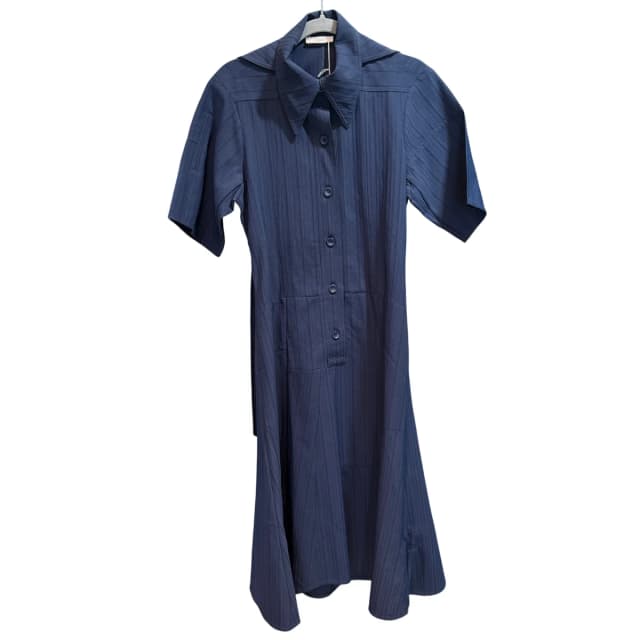 Celine Collar Dress - Size 38 in Navy from Revivre Luxury Consignment, photo 1 of 1