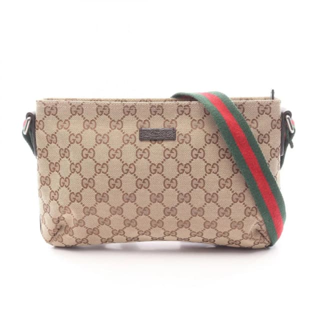 Gucci Shoulder Bag Sherry Line GG Canvas Beige Brown in Brown Canvas from The Reluxe, photo 1 of 1