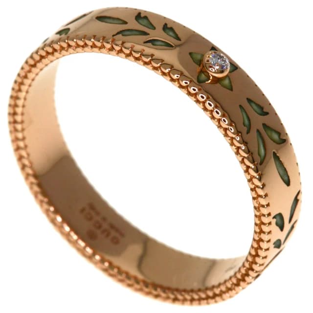 Gucci Icon Blue Diamond Ring 18k Pink Gold in Blue from The Reluxe, photo 1 of 1