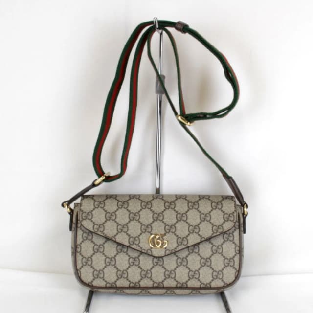 Gucci Mini Shoulder Bag GG Supreme Canvas Brown in Brown Canvas from The Reluxe, photo 1 of 1