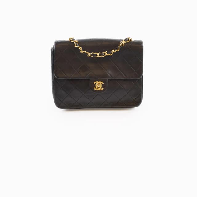 Chanel Vintage Flap Black 2 series with 24k GHW in Black Lambskin from The Purse Affair, photo 1 of 1