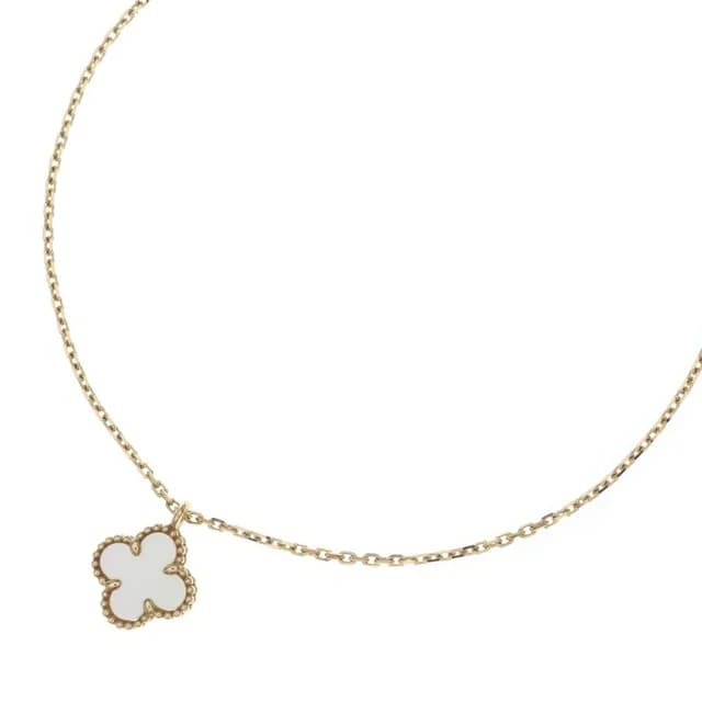 Van Cleef & Arpels Sweet Alhambra Mother of Pearl 18k Yellow Gold Necklace in Yellow from The Reluxe, photo 1 of 1
