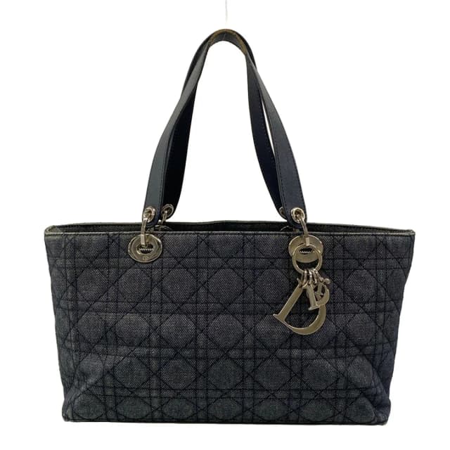 Dior Handbag Cannage Stitch Navy Leather in Navy Leather from The Reluxe, photo 1 of 1
