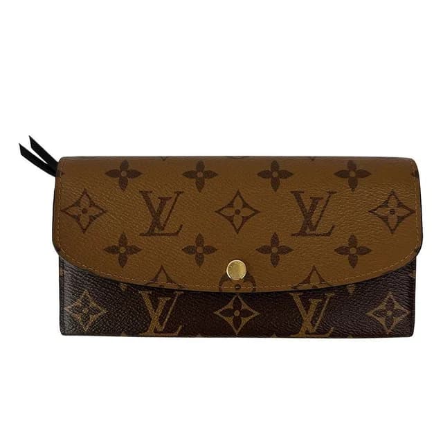 Louis Vuitton Wallet Monogram Reverse Canvas Portefeuille Emily Brown Beige in Brown Canvas from The Reluxe, photo 1 of 1