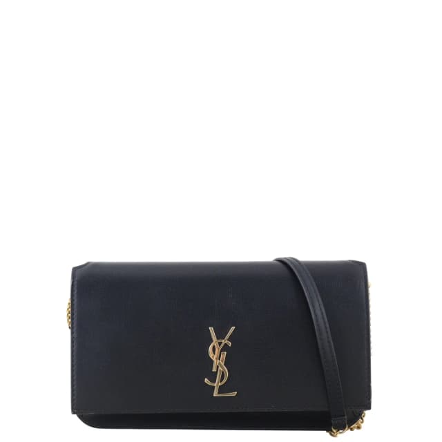 Saint Laurent Cassandre Phone Holder on Chain in Calfskin from Luxe.It.Fwd, photo 1 of 1