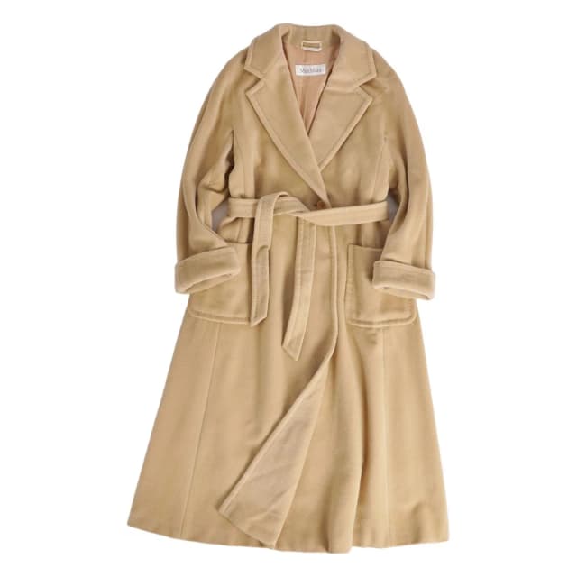Max Mara Coat Long in Beige Cashmere from The Reluxe, photo 1 of 1