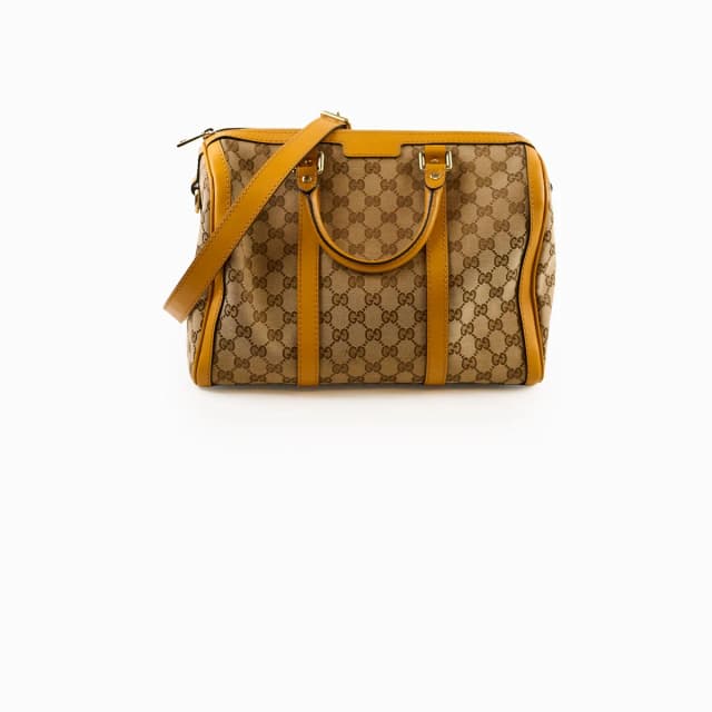 Gucci Boston Monogram Canvas Brown in Brown Coated canvas from The Purse Affair, photo 1 of 1