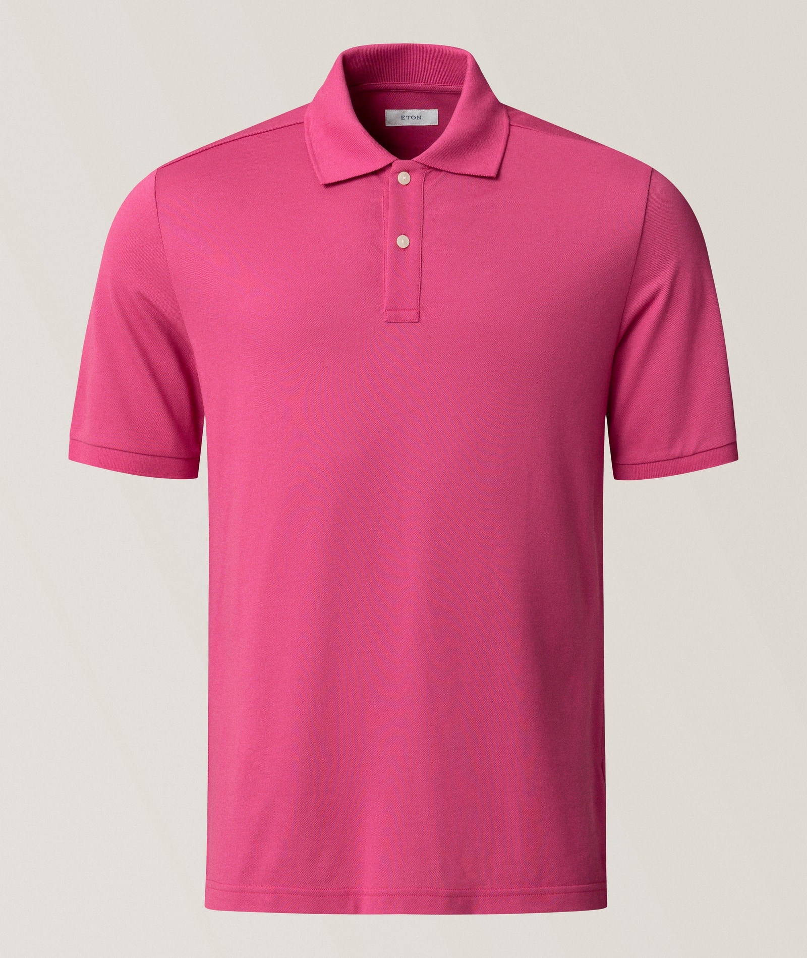 Eton Pima Cotton Piqué Polo in Pink, image 1 of 1 from Harry Rosen