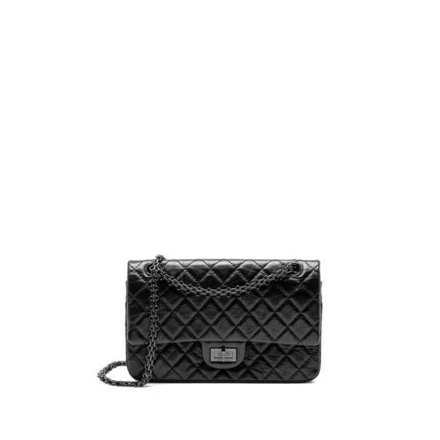 Chanel Small 2.55 Reissue Double Flap Bag Aged Calfskin So Black in Black Calfskin from EMIER, photo 1 of 1