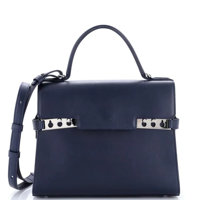 Delvaux Mm Tempete Top Handle Bag in blue Leather from Poshmark, photo 1 of 1