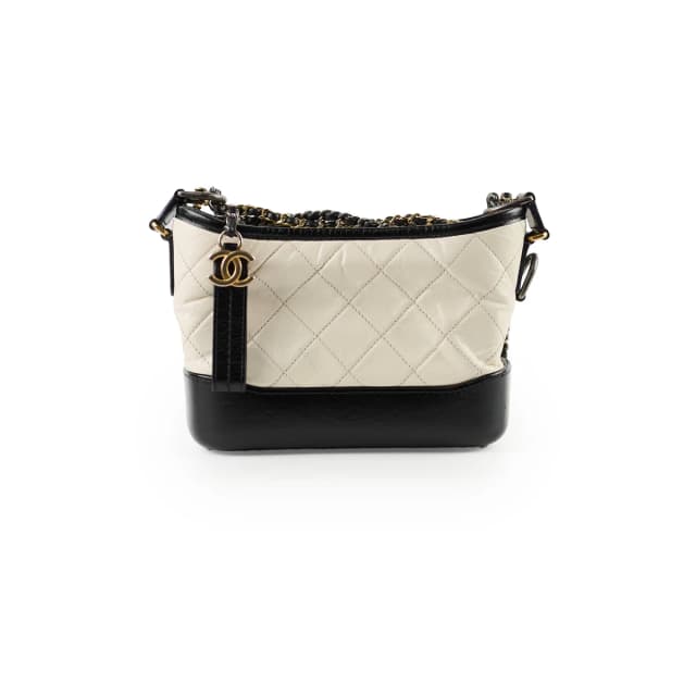 Chanel Gabrielle Small Hobo Bag White in White Calfskin from The Purse Affair, photo 1 of 1
