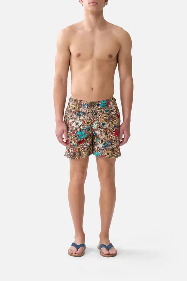 Camilla eBoutique MID LENGTH BOARDSHORT WITH FIXED WAIST NAZAR NIRVANA, image 1 of 1 from CAMILLA