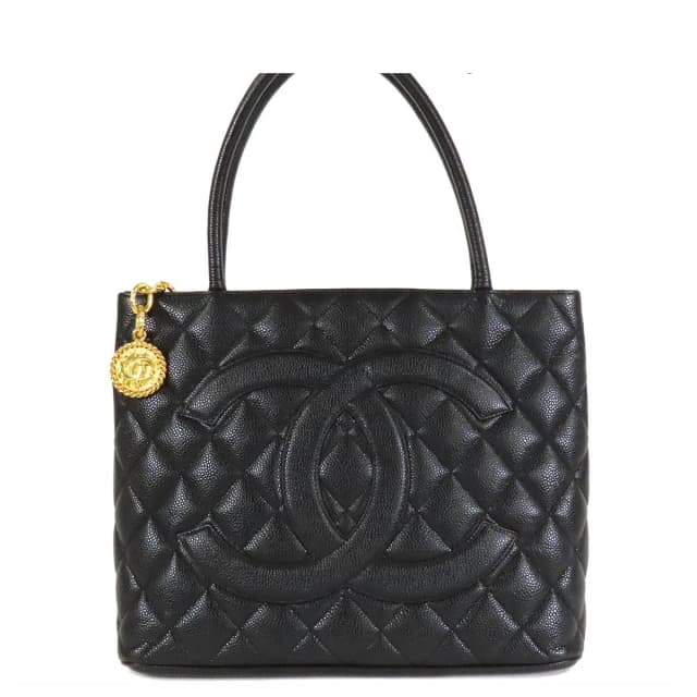 Chanel Reissue Tote Bag Black Gold Caviar Leather in Black Caviar leather from The Reluxe, photo 1 of 1