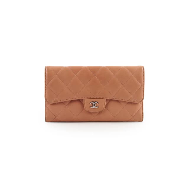 Chanel Long Wallet Peach in Lambskin from The Purse Affair, photo 1 of 1