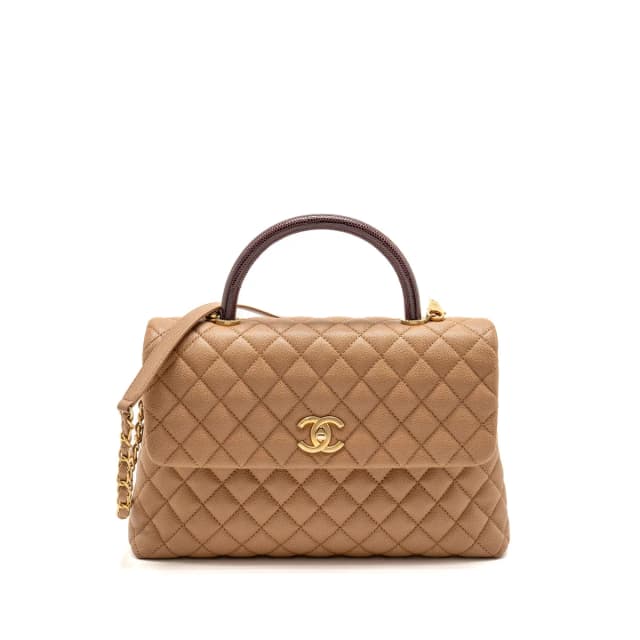 Chanel Large Coco Handle in Beige Caviar leather from EMIER, photo 1 of 1