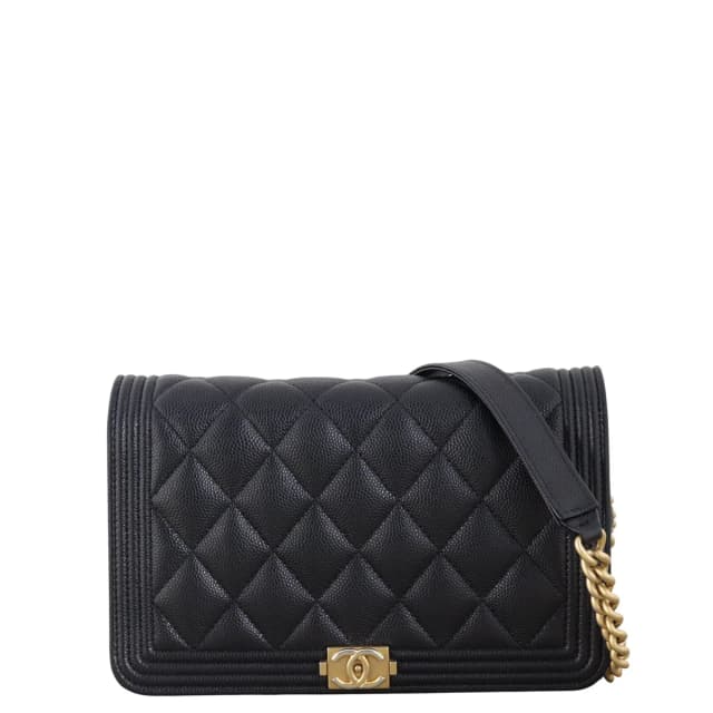 Chanel Boy Wallet on Chain in Caviar leather from Luxe.It.Fwd, photo 1 of 1