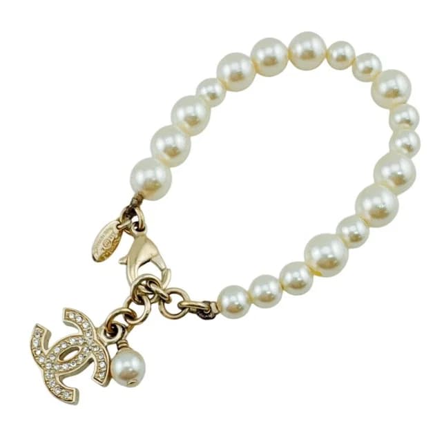 Chanel CC Logo Pearl Bracelet from The Reluxe, photo 1 of 1