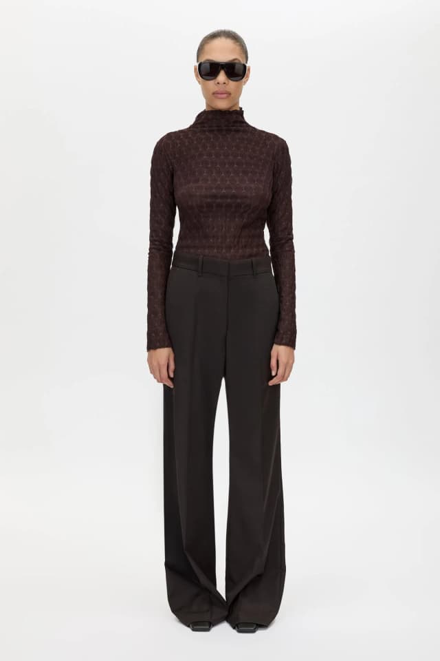 C&M CAMILLA AND MARC SALE Sissil Top in chocolate, image 1 of 1 from Camilla and Marc