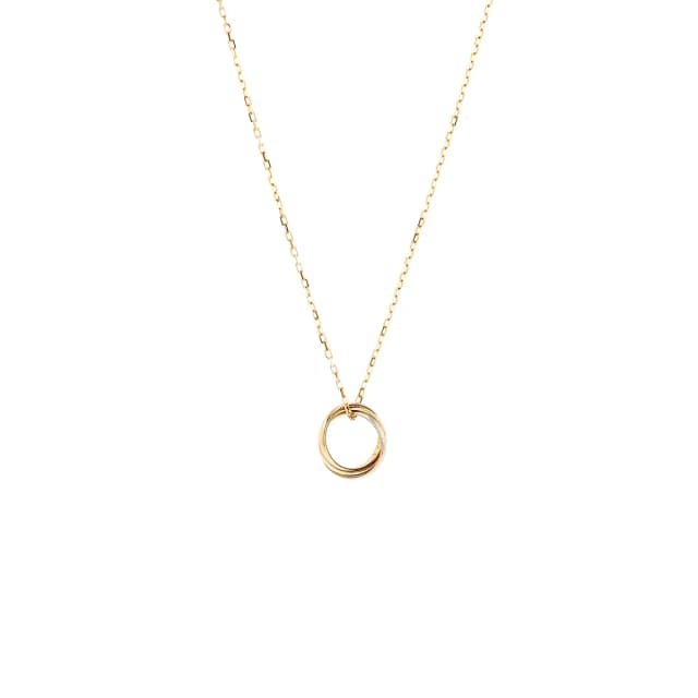 Cartier Trinity Pendant, Mini Model, White Gold, Rose Gold, Yellow Gold in White from EMIER, photo 1 of 1