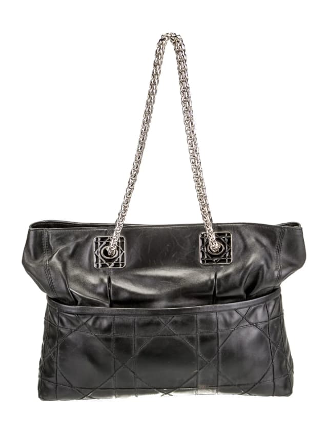 Dior Cannage Granville in black Leather from The RealReal, photo 1 of 1