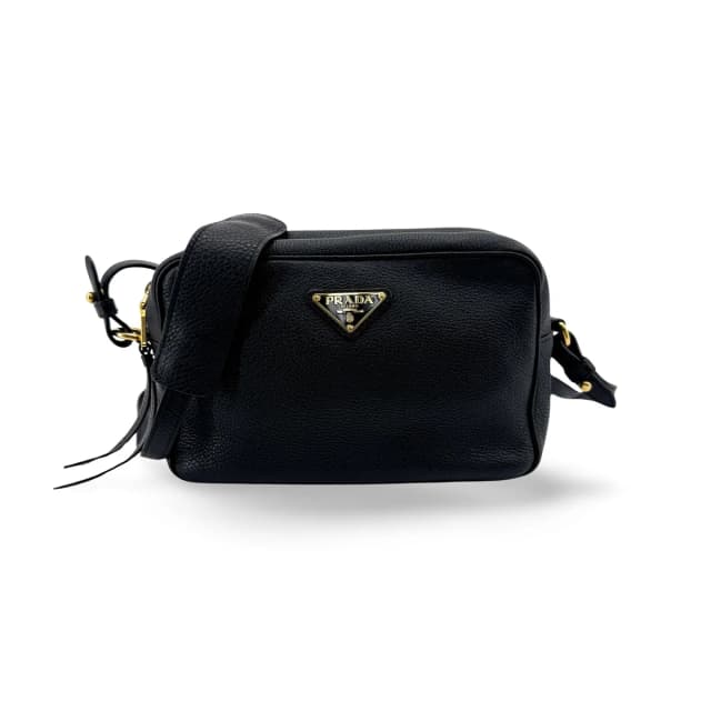 Prada Vitello Phenix Camera Bag in Black Leather from Blue Spinach, photo 1 of 1
