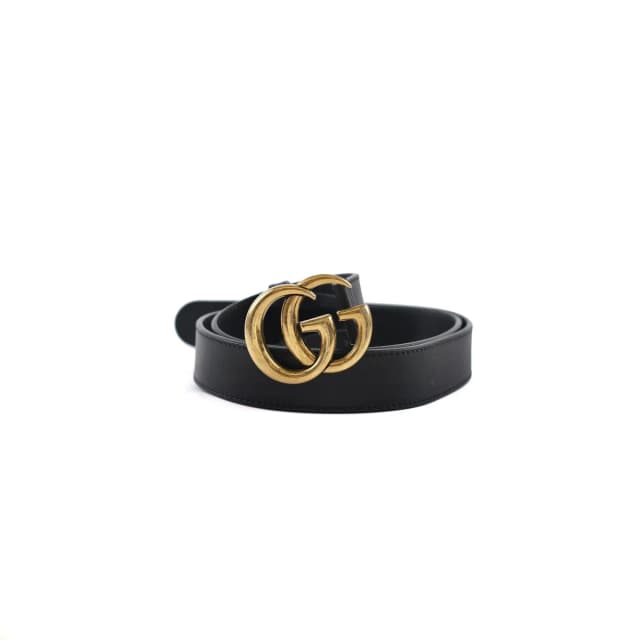 Gucci GG Marmont Belt Black - 90 cm in Black Leather from The Purse Affair, photo 1 of 1