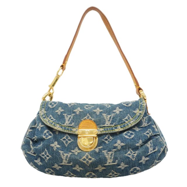 Louis Vuitton Shoulder Bag Monogram Denim Mini Pleaty Blue in Blue Denim from The Reluxe, photo 1 of 1