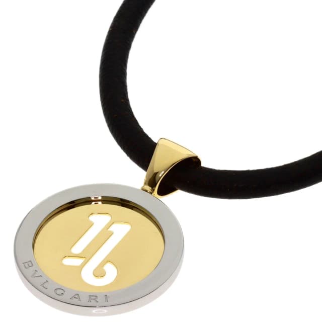 Bvlgari Tondo Capricorn Necklace 18K Yellow Gold SS in Yellow Leather from The Reluxe, photo 1 of 1