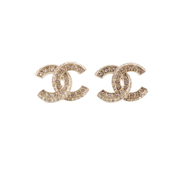 Chanel CC Earrings Large Silver Tone (Costume Jewellery) in Silver from The Purse Affair, photo 1 of 1