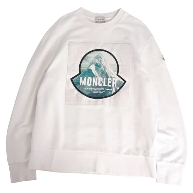 Moncler Sweatshirt Pullover White in White from The Reluxe, photo 1 of 1