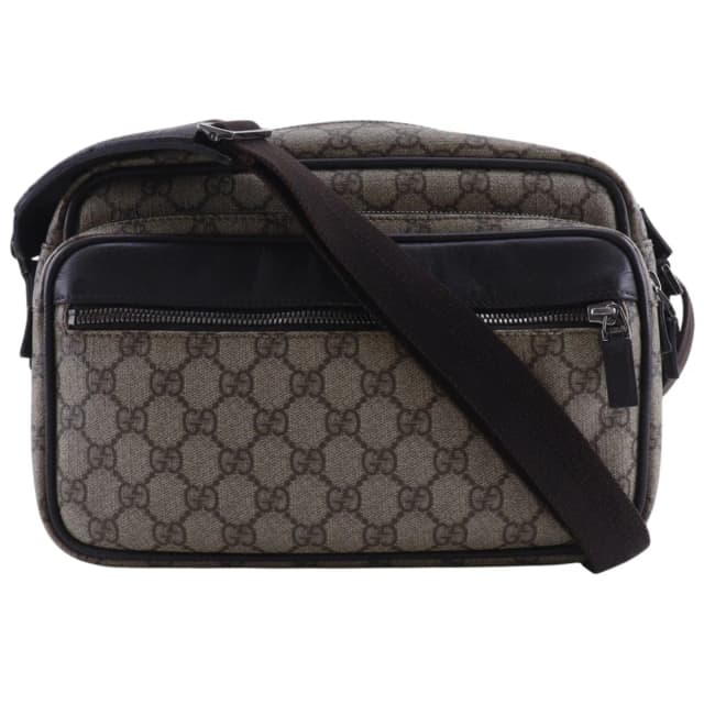 Gucci GG Supreme Canvas Brown Shoulder Bag in Brown Canvas from The Reluxe, photo 1 of 1