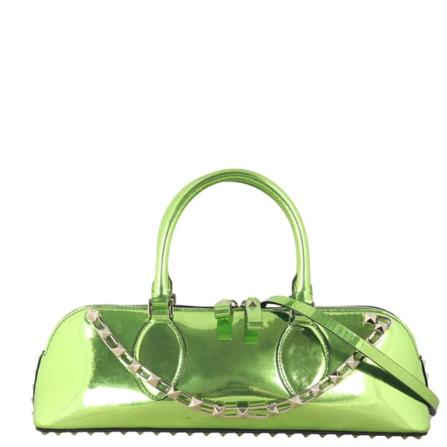 Valentino Garavani Rockstud East West Top Handle in Patent leather from Luxe.It.Fwd, photo 1 of 1