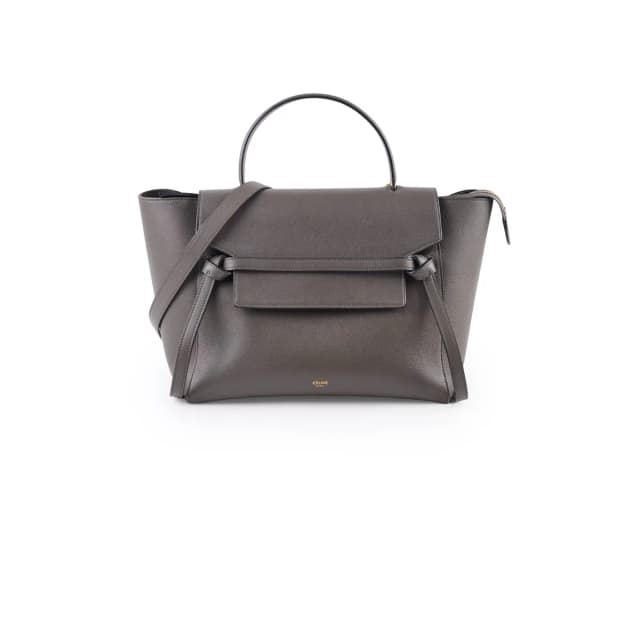 Celine Mini Belt Grey Bag in Grey Caviar leather from The Purse Affair, photo 1 of 1