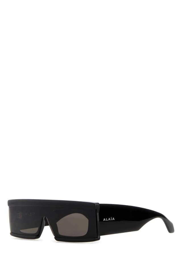 Alaïa Sunglass Acetate Sunglasses — Black Exterior in Black from HEWI, photo 1 of 1