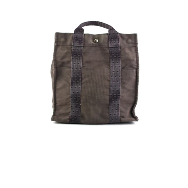 Hermès Herline Backpack Black in Black Canvas from The Purse Affair, photo 1 of 1