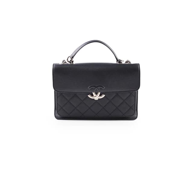 Chanel Small CC Box Flap Black Caviar in Black Caviar leather from The Purse Affair, photo 1 of 1