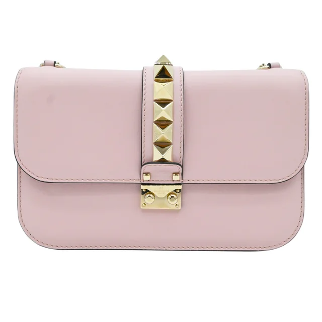 Valentino Garavani Glam Lock Rockstud Chain Shoulder Bag in Leather from Clotheshorse Anonymous, photo 1 of 1