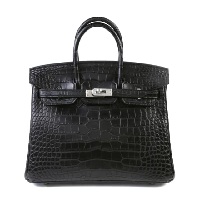 Hermès Birkin 25 Noir (89) in Black Crocodile from Ginza Xiaoma, photo 1 of 1