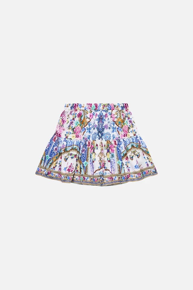 Camilla eBoutique KIDS DROP WAIST MINI SKIRT WITH FRILL HEM ALL ABOUT THAT LACE, image 1 of 1 from CAMILLA