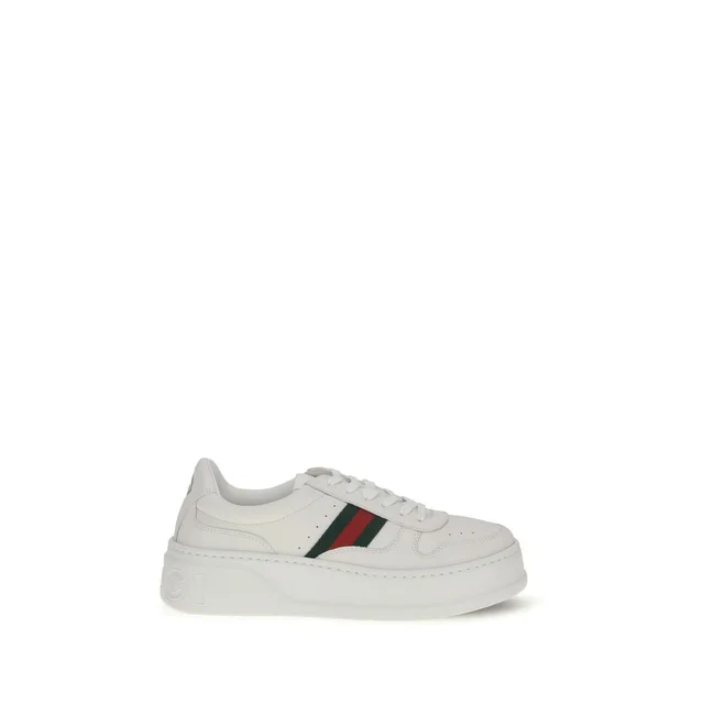 Gucci White Calf Leather Bos Taurus Chunky Sneakers in White Calfskin from HEWI, photo 1 of 1
