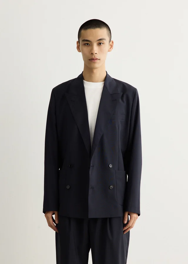Carter Young Kirk Unstructured Blazer in Midnight, image 1 of 1 from Incu