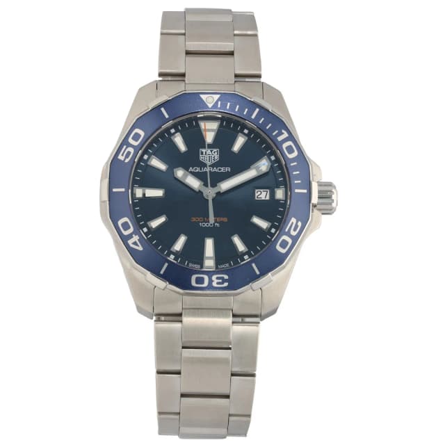 TAG Heuer Aquaracer WAY111C 41mm Stainless Steel Watch from H&T, photo 1 of 1