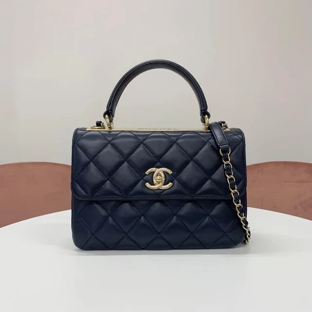 Chanel Trendy CC Lambskin CC Logo Shoulder Bag in Lambskin from The Reluxe, photo 1 of 1